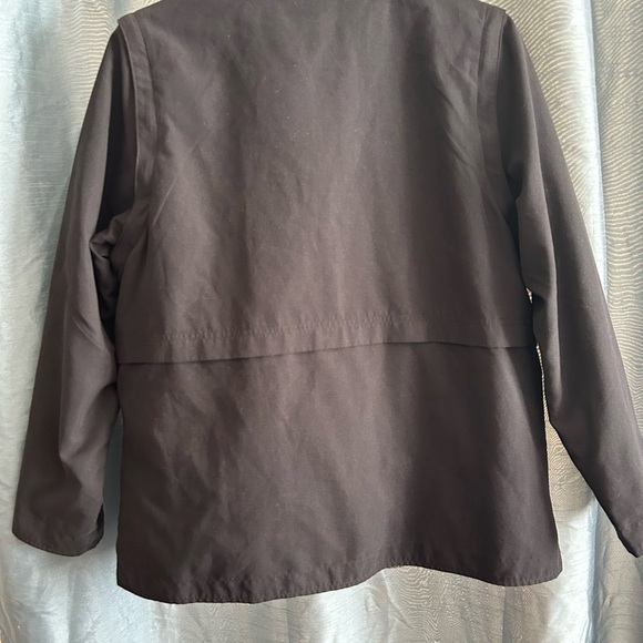 DASH jacket black with a patterned inside- size 16- zipper, pockets - and more - Picture 10 of 10